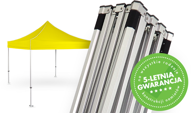 5 lat gwarancji na wszystkie konstrukcje