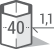 Profil aluminium hexa40