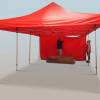 Detail - Namiot ekspresowy 6 × 4 m – aluminiowy HEXAGON
