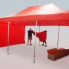 Detail - Namiot ekspresowy 6 × 4 m – aluminiowy HEXAGON