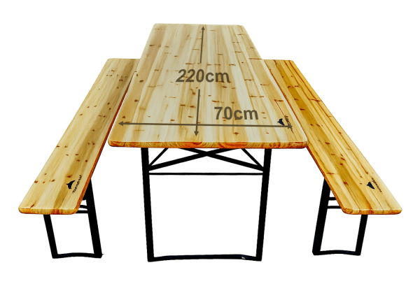 Drewniany zestaw piwny – 220 cm