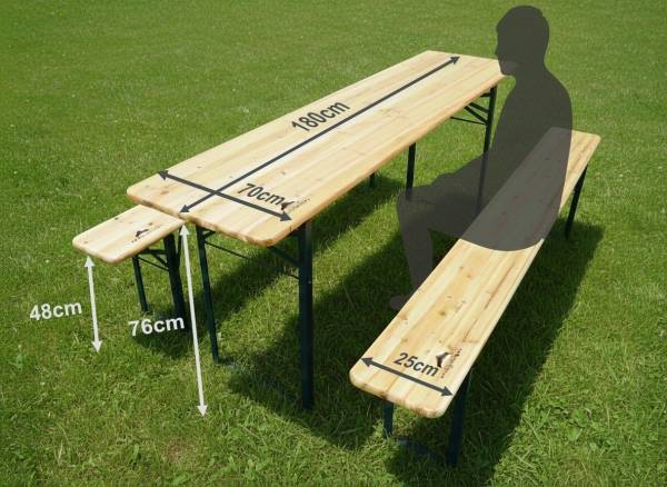 Drewniany zestaw piwny – 180 cm