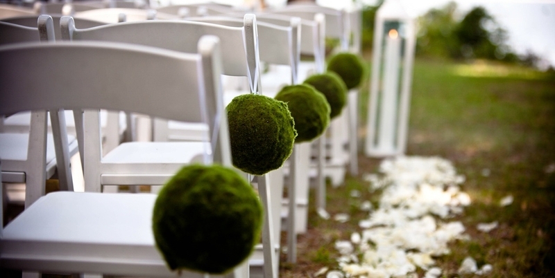 Záhradná svadba - dekorácie